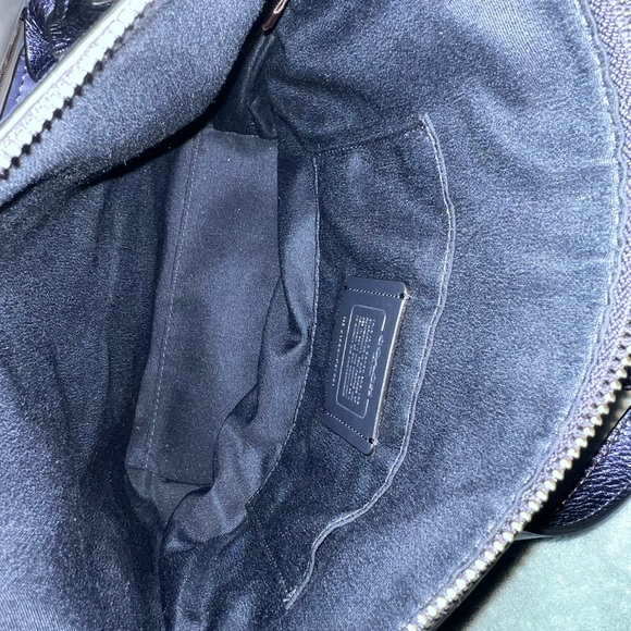 Metallic Blue Coach Bag - Picture 3 of 3